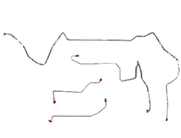 Front Brake Line Kit for 98-02 Chevy Camaro stainless steel