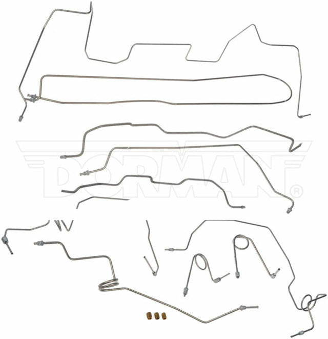 Brake Line Kit for 1998 95-98 GM K1500, Reg Cab/ long bed stainless steel