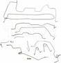 Brake Line Kit for 1998 95-98 GM K1500, Reg Cab/ long bed stainless steel