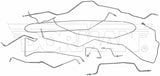 Complete Brake Line Kit for 95-01 Jeep Cherokee non ABS stainless steel