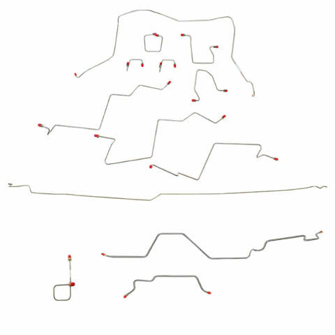 Fits 98-01 Dodge Ram 2500 4wd AWABS Quad Cab/Long Bed CompleteBrakeLine-FL919266