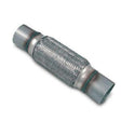 Exhaust flex pipe 2 x 10 Double Flex Pipes 2 Ends Weld or Clamp On Rol 2 inch inlet/outlet 14 inch body length double braided stainless steel mesh