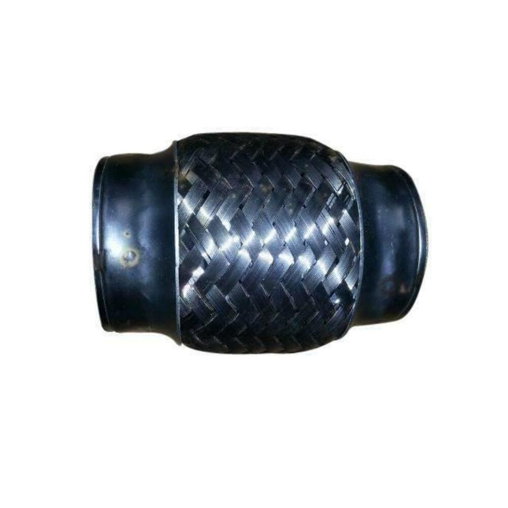 Exhaust flex pipe 2 x 4 Flex Pipes Blank Inter-braided Ends - FT20004BI Rol 2 inch inlet/outlet stainless steel mesh
