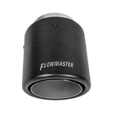 t Flowmaster 15401 Exhaust Tip - 4 in. Rolled Angle Carbon Fiber Fits 3 in. Tubing - Weld On Flowmaster