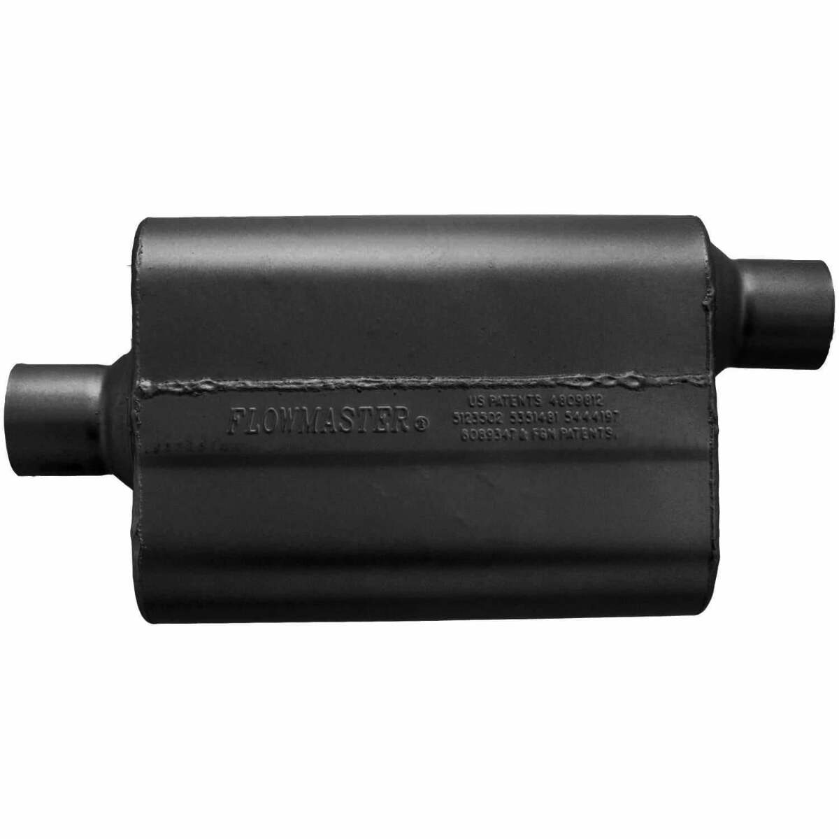 t Flowmaster 942542 40 Delta Flow Muffler - 2.50 Center In / 2.50 Offset Out - Agg Flowmaster