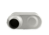 1-Chamber Muffler 42513-FM 2.50 Offset Inlet / 2.50 Offset Outlet performance muffler