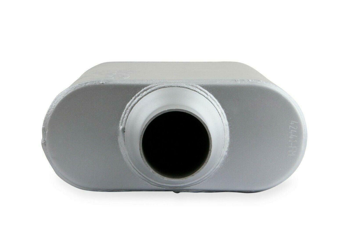 2-Chamber Muffler 42441-FM 2.25 Offset Inlet/2.25 Center Outlet performance muffler