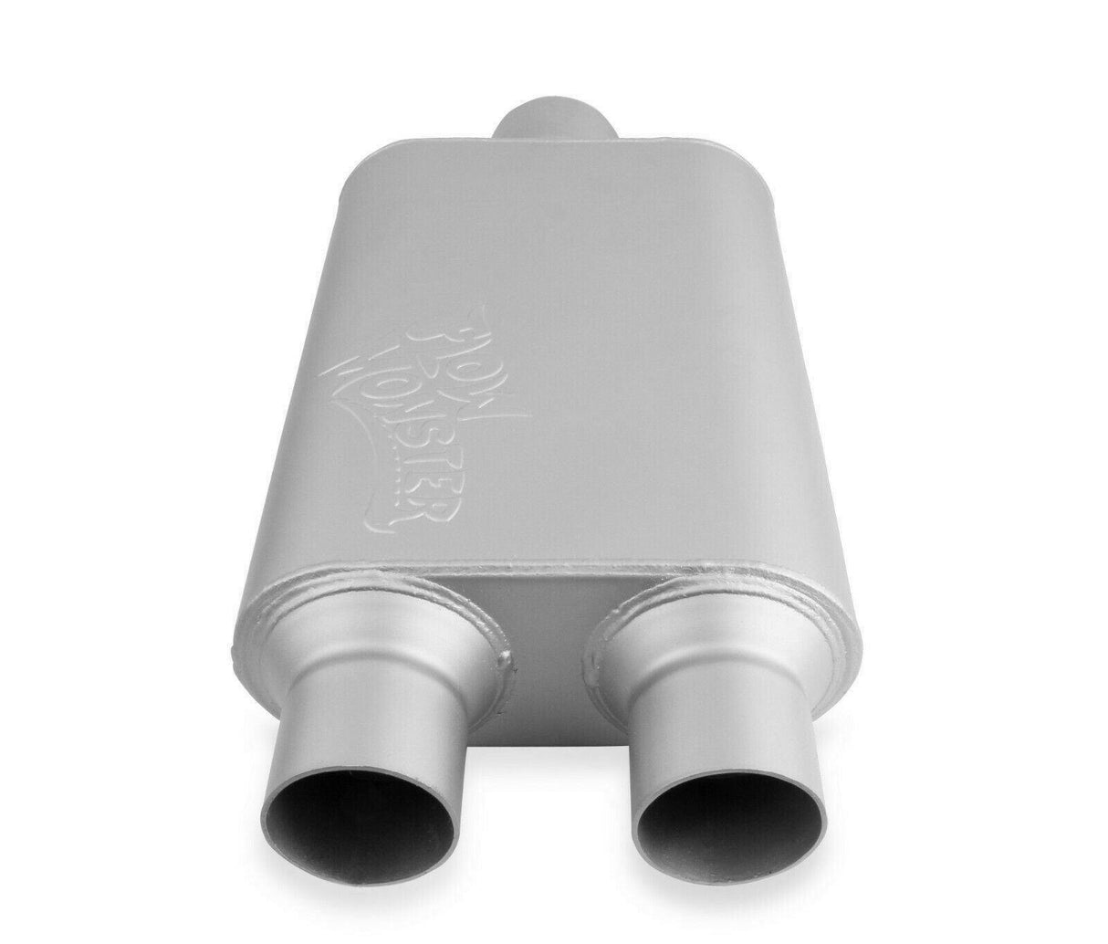 2-Chamber Muffler 430402-FM 3.00 Center Inlet / 2.50 Dual Outlet performance muffler