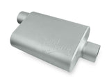 2-Chamber Muffler 43041-FM 3.00 OFFSET IN / 3.00 CENTER OUT performance muffler stainless steel