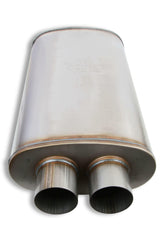 t Flowmonster Performance Muffler 3 in dual inlet & outlet 12599-FM 409 Stainless Flowmonster