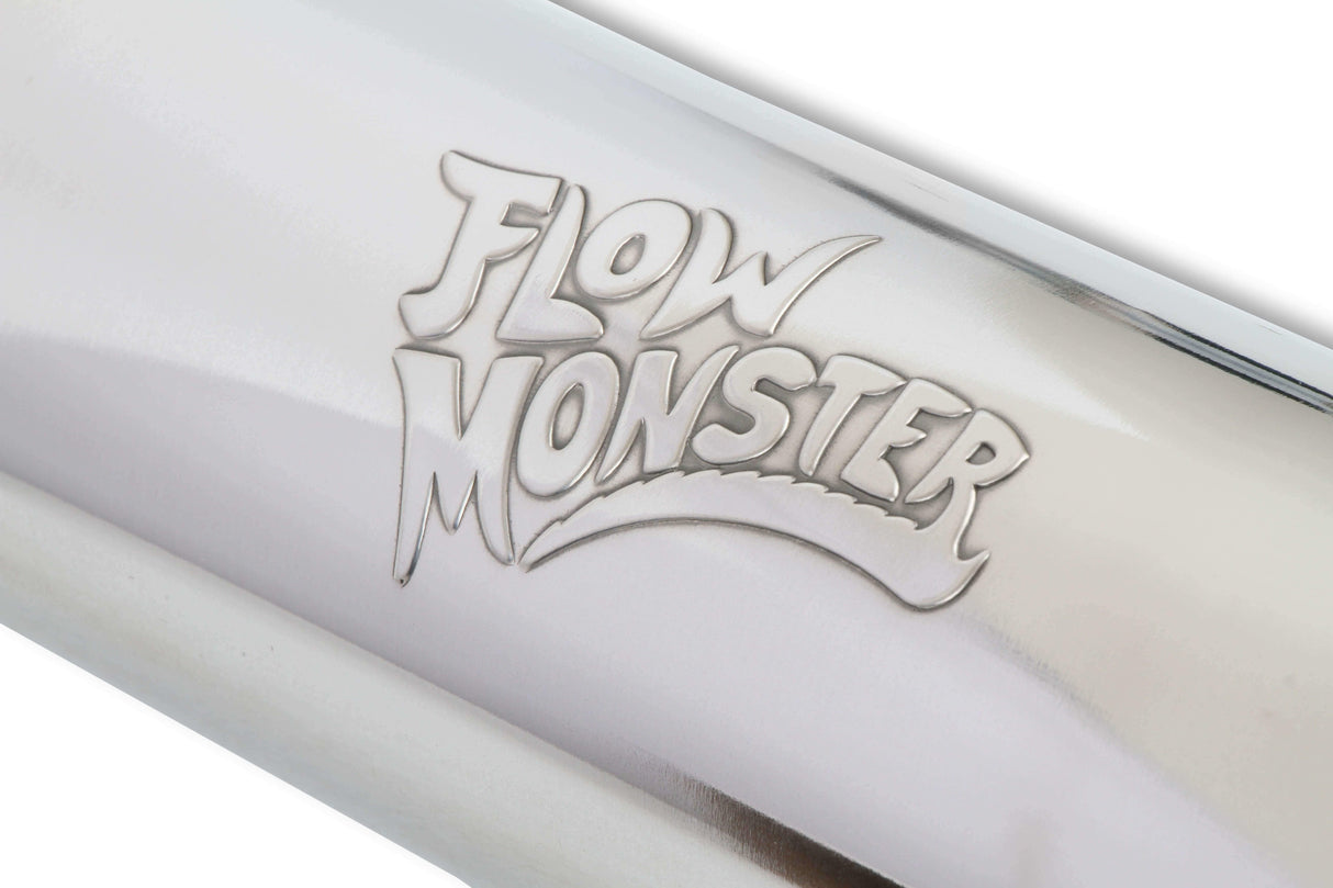 Round Performance Muffler 3.00 Inlet/ 3.00 Outlet 14419-FM Polished 12867