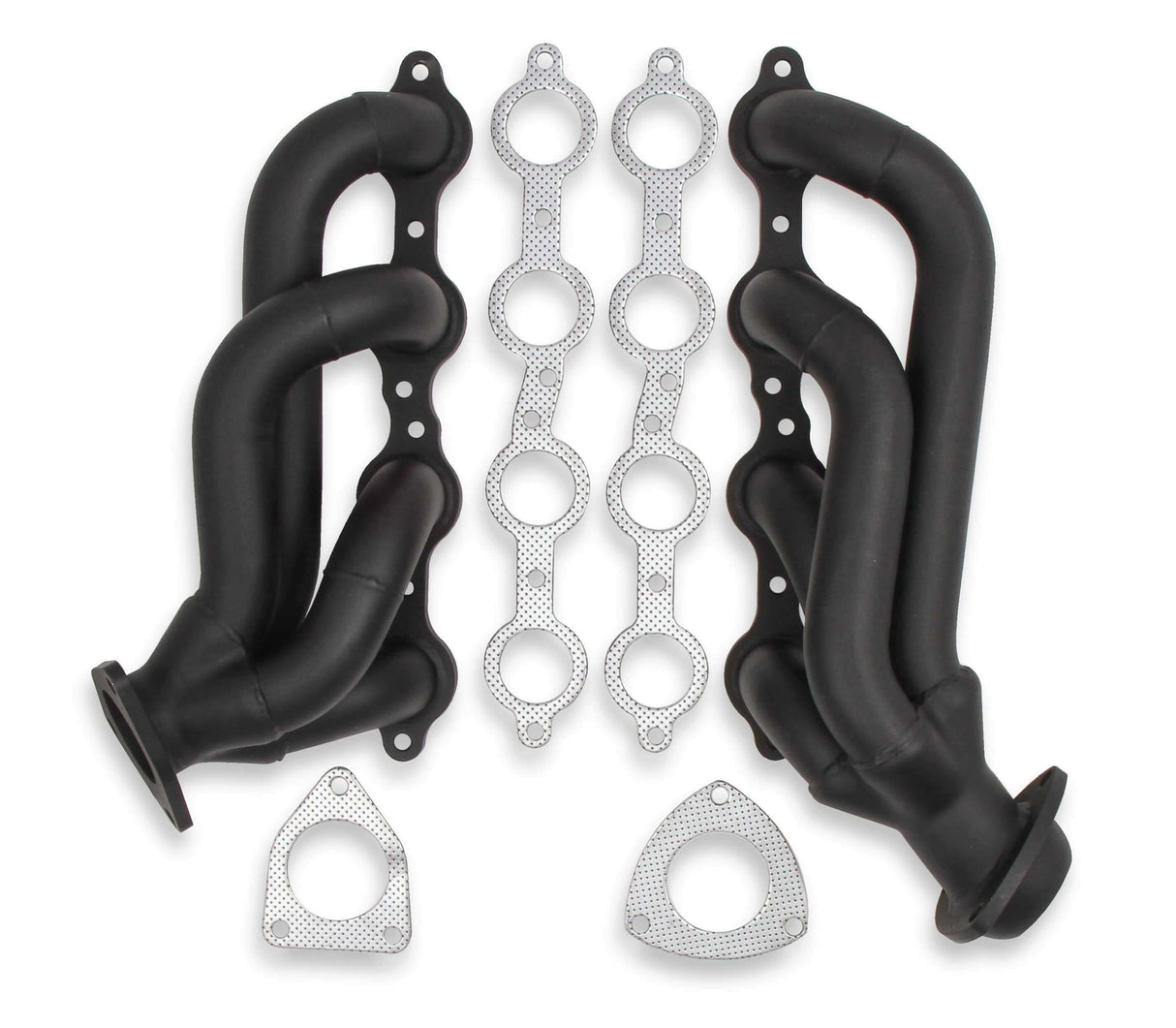 11143FLT - Shorty Headers - Black Painted - 2WD/4WD equipped with 6.0L LS V8 Engine performance headers Silverado aluminum