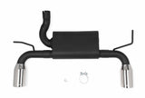 Axle-Back Exhaust System - 53015FLT Wrangler polished stainless steel
