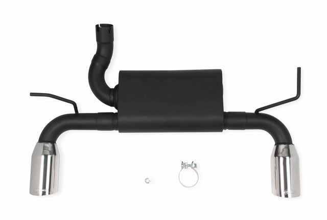 Axle-Back Exhaust System - 53015FLT Wrangler polished stainless steel