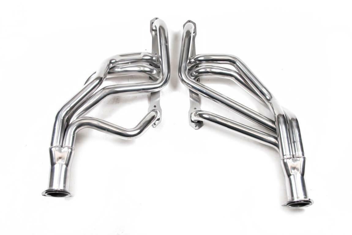Long Tube Header - Ceramic Coated - 33130FLT performance headers Challenger Charger black