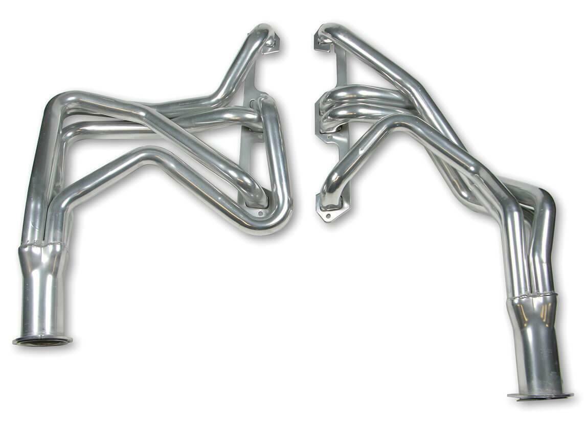 Long Tube Header for 1966-1974 Dodge/Plymouth Silver Ceramic Coated 33100FLT performance headers Challenger Charger black