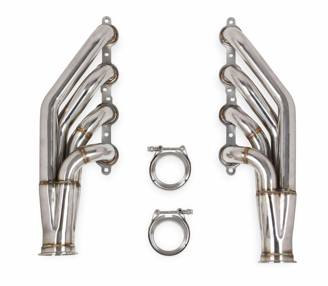LS Turbo Headers-Natural Finish - 11537FLT performance headers black polished stainless steel aluminum