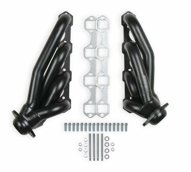 Shorty Headers - Black Painted - 12147FLT performance headers Mustang polished stainless steel aluminum