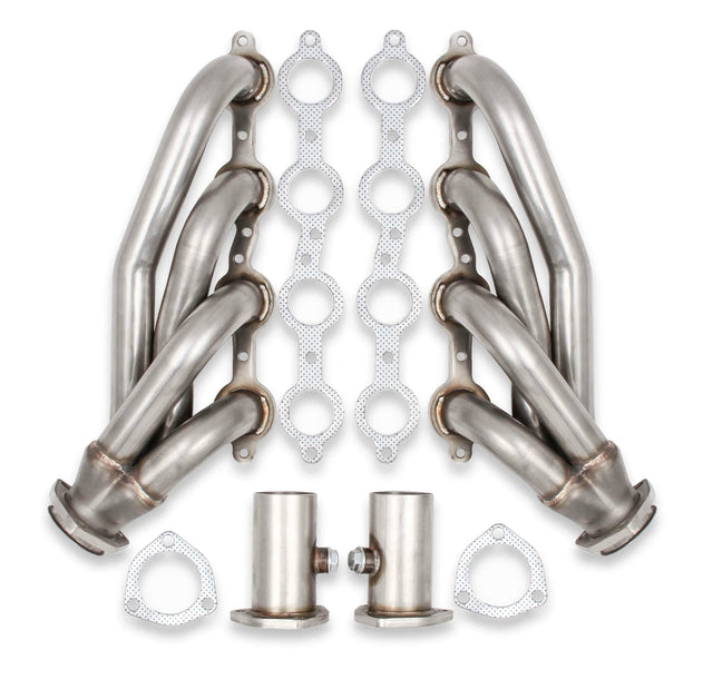 Shorty Headers - Natural Finish - 11575FLT performance headers Camaro Corvette polished stainless steel