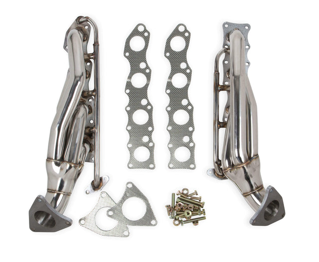 Shorty Headers - Polished - 11147FLT performance headers black stainless steel