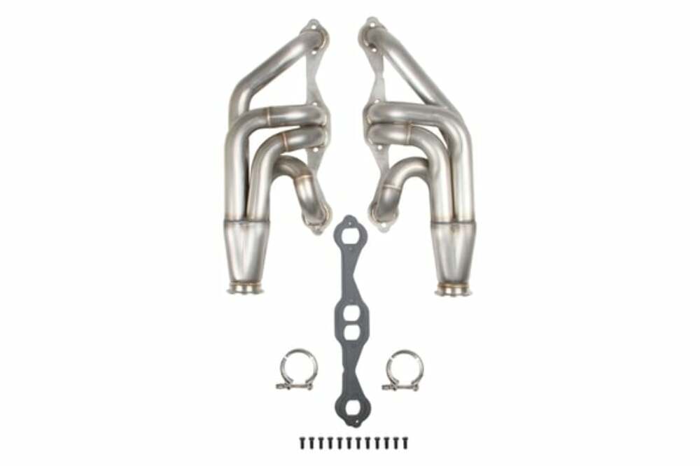 Small Block Chevy Turbo Headers - Natural Finish - 11569FLT performance headers polished stainless steel