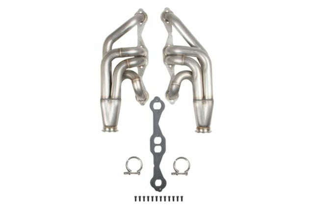 Small Block Chevy Turbo Headers - Natural Finish - 11569FLT performance headers polished stainless steel