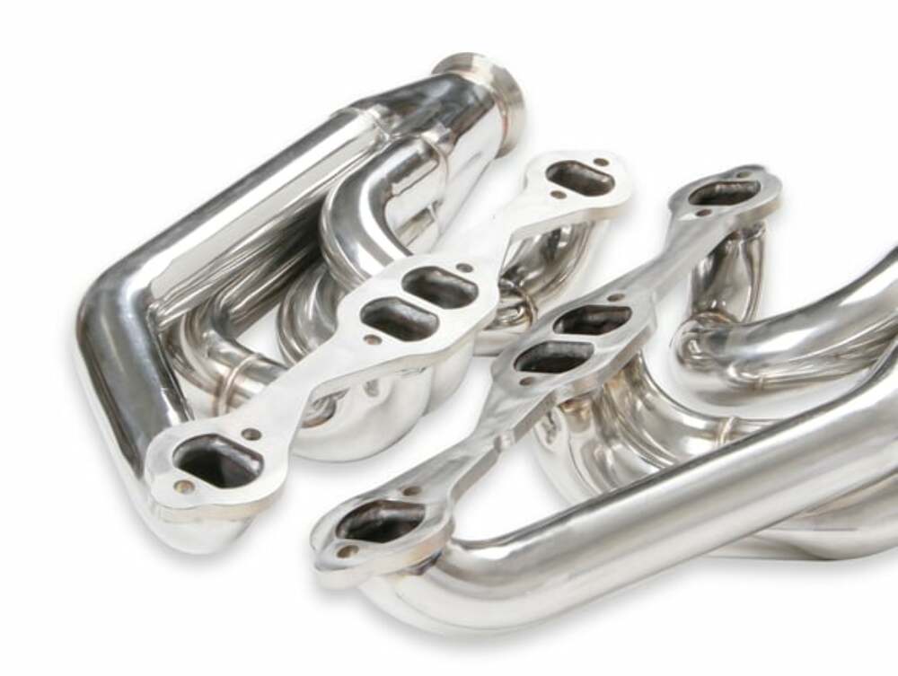 Small Block Chevy Turbo Headers - Polished Finish - 11573FLT performance headers