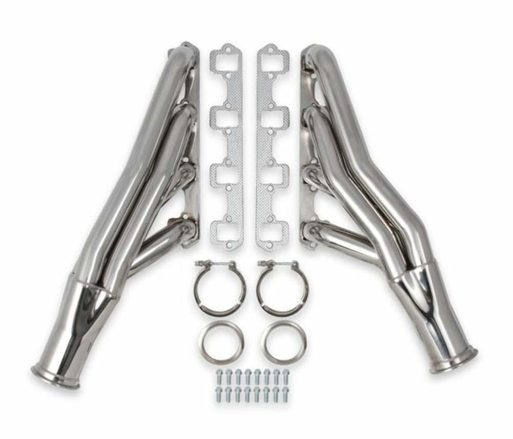 Small Block Ford Turbo Headers - Polished 304 Stainless Steel 12168FLT performance headers Mustang