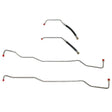 Transmission Cooler Lines for 2007-2011 Jeep Wrangler stainless steel