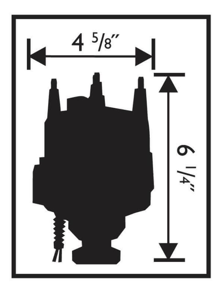 MSD ignition distributor aluminum 8473