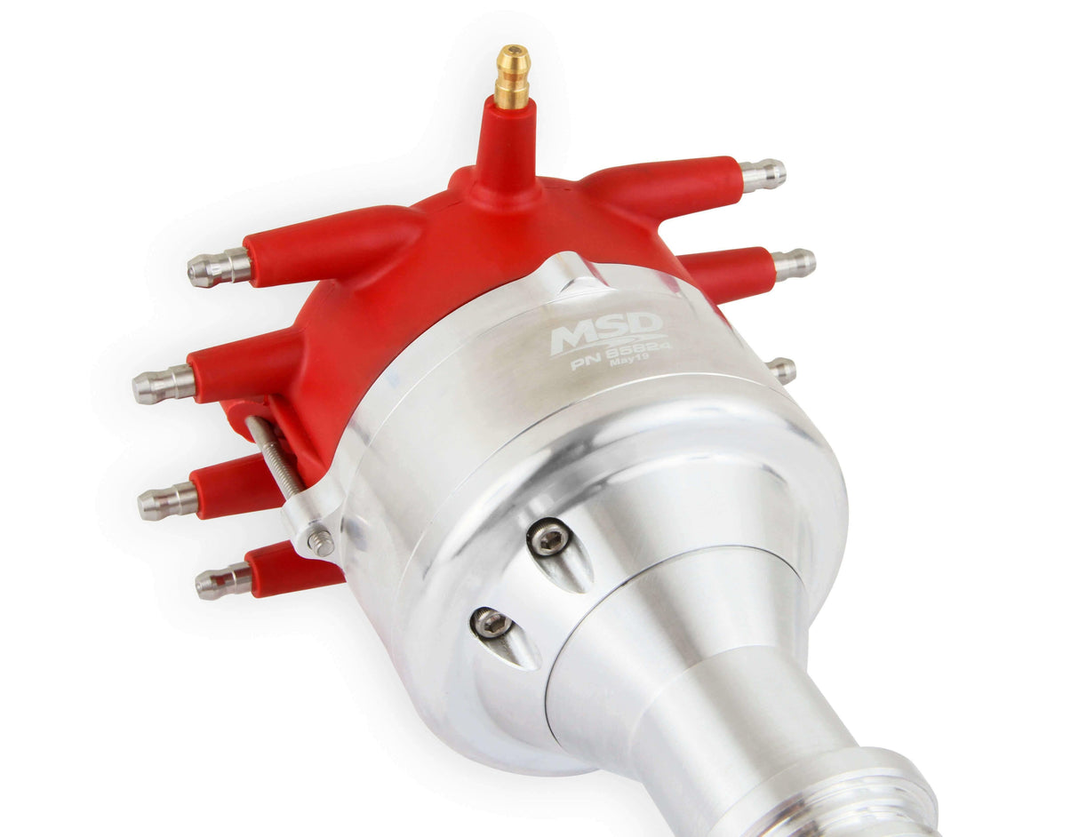 MSD ignition distributor for 1963-1974 Ford Mustang red steel small block 85824