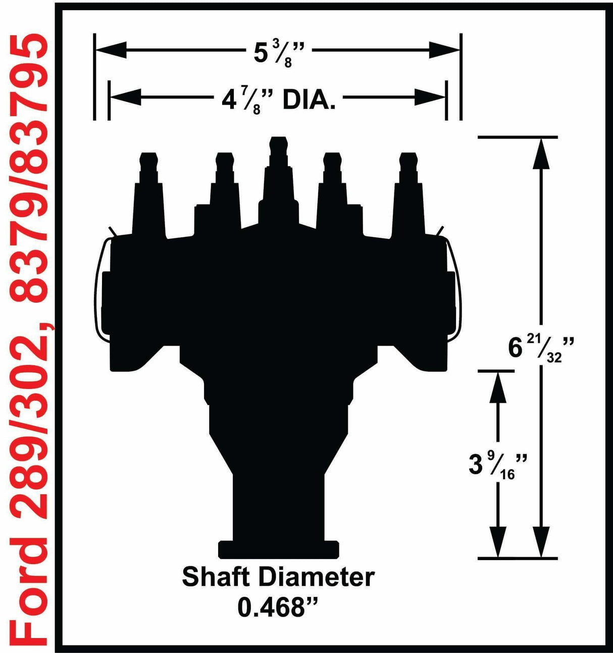 t Ford 289 / 302 Crank Trigger Distributor - 83795 MSD