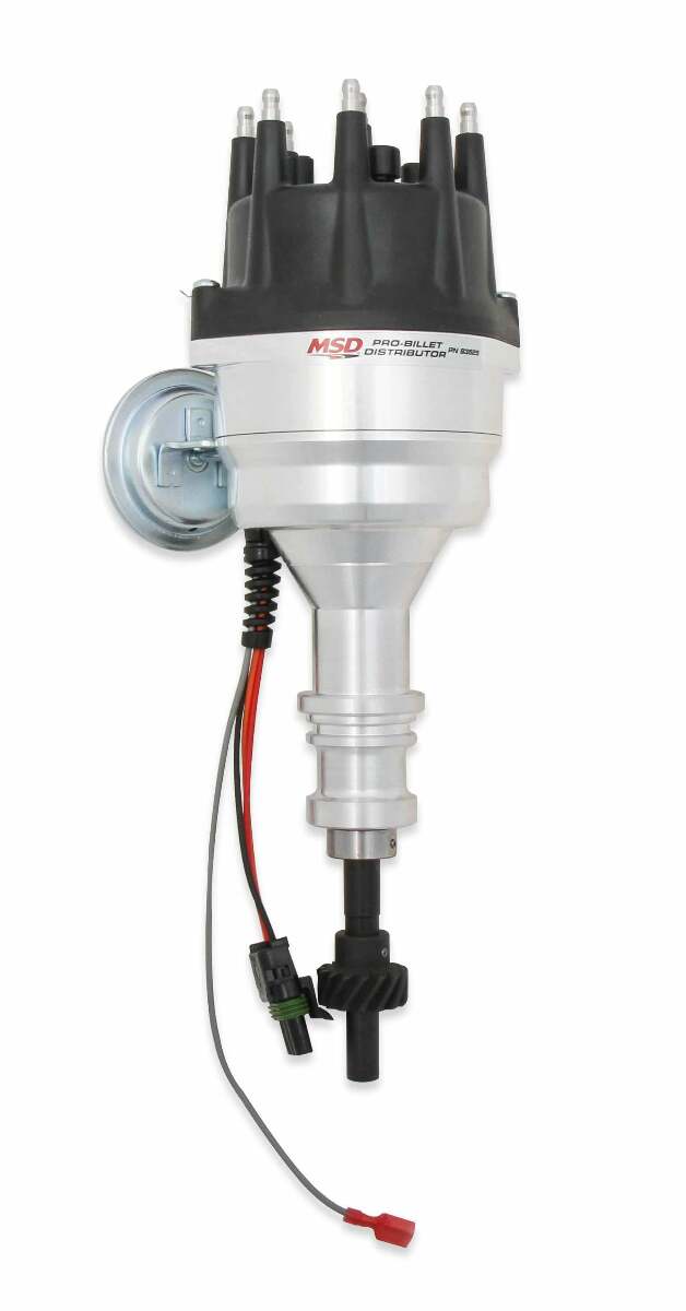 MSD ignition distributor black aluminum small block 83525