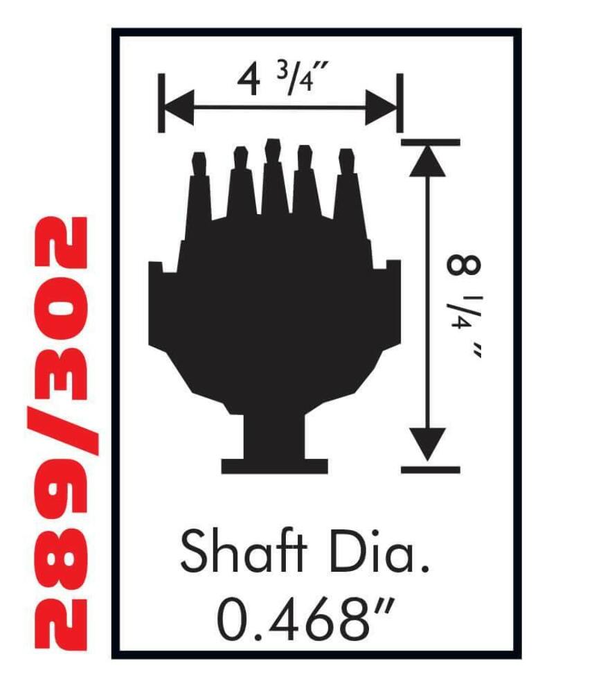 MSD ignition distributor red steel high performance 8479