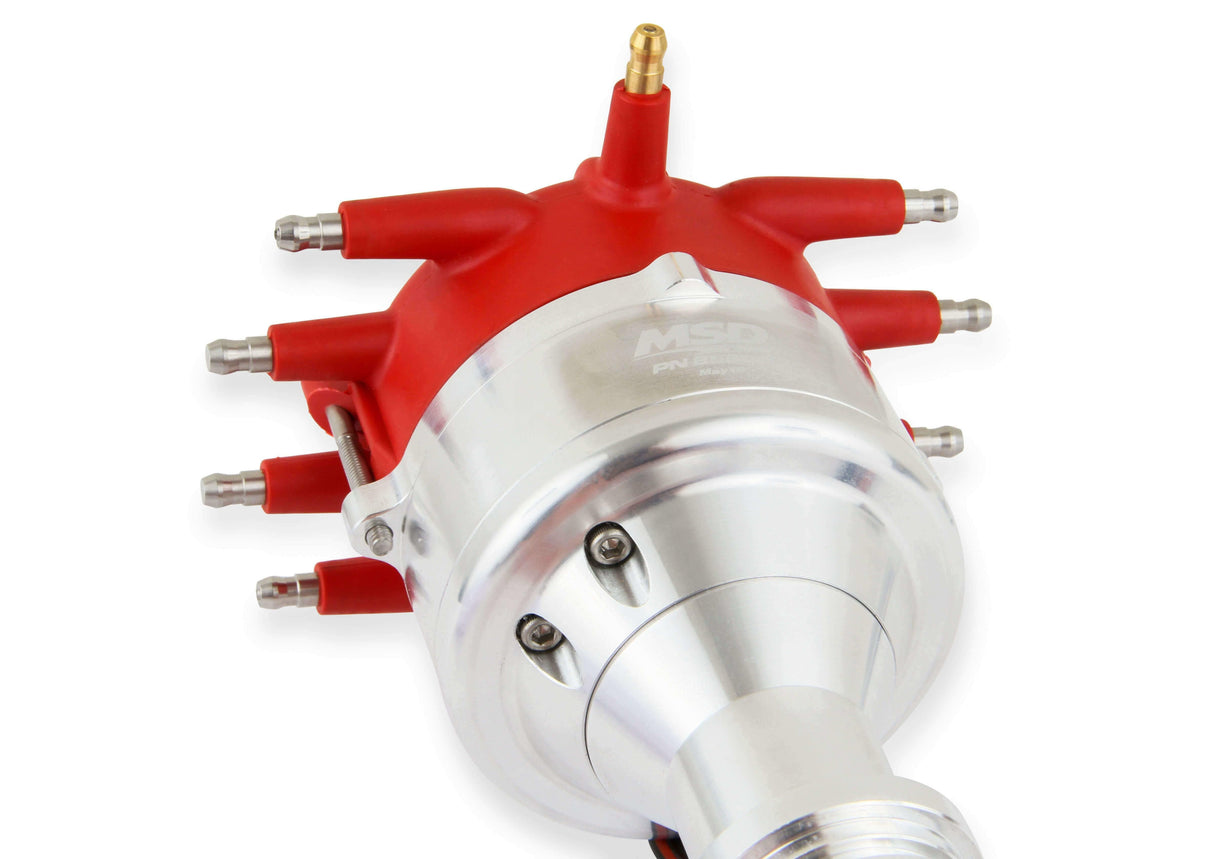 MSD ignition distributor for 1969-1973 Ford Mustang red steel 85804