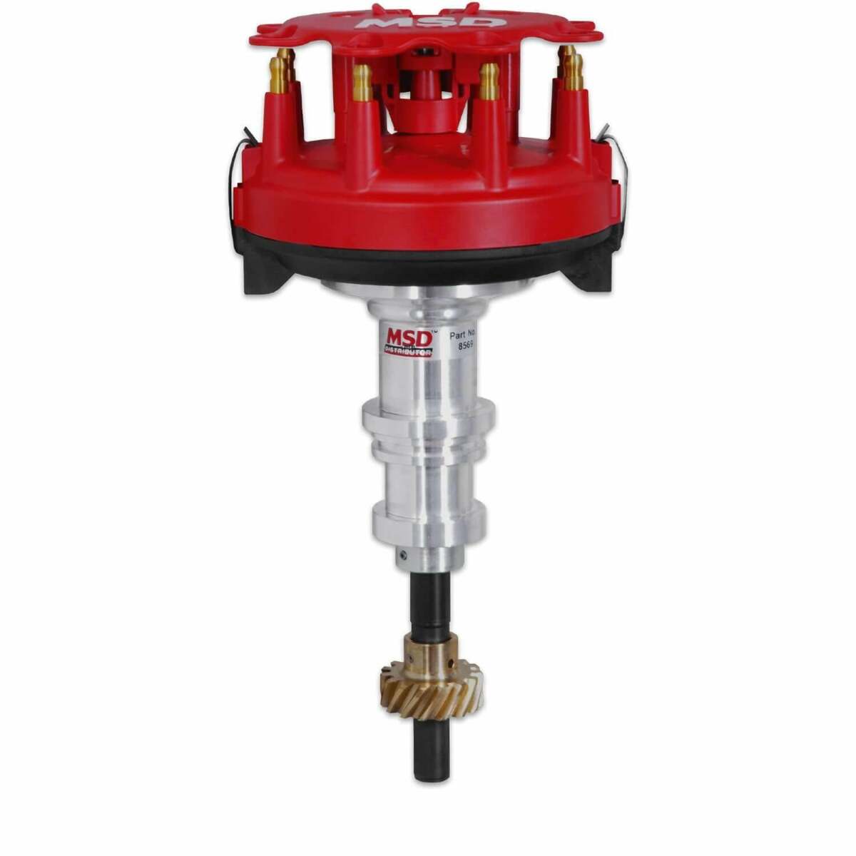 MSD ignition distributor red blue polished clear 8569