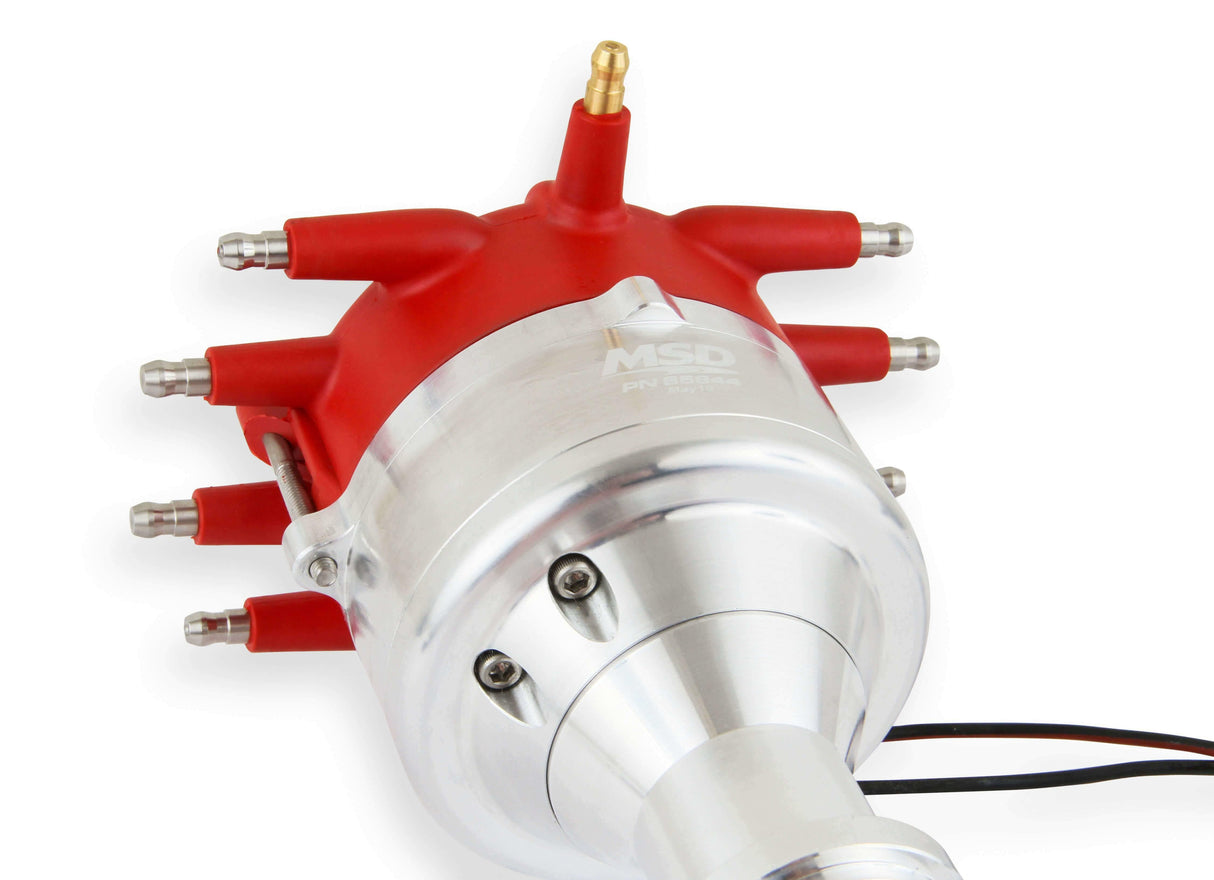 MSD ignition distributor for 1969-1984 Ford Mustang red steel 85844