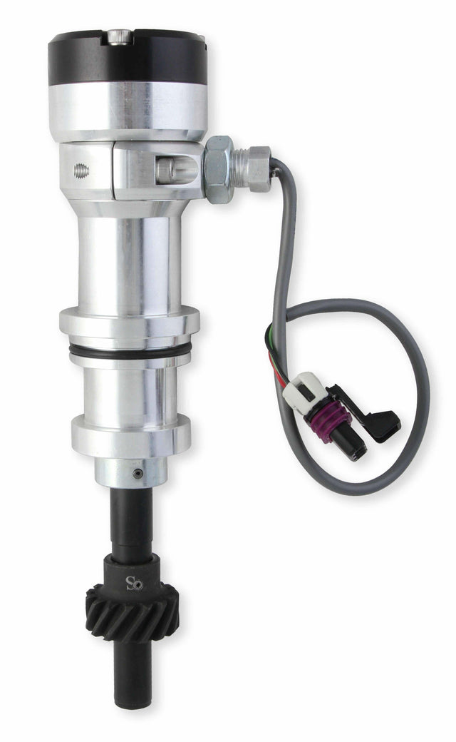 MSD ignition distributor black silver steel 85061