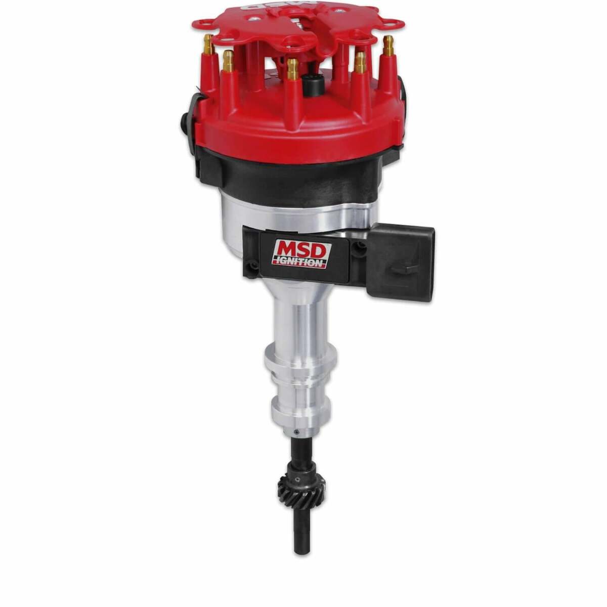 MSD ignition distributor red polished steel 8452