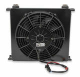 Earls UltraPro OilCooler w/Fan 34Row WideCooler10 O-Ring BossFemalePort FP434ERL