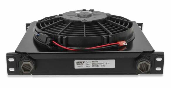 UltraPro OilCooler w/Fan 34Row WideCooler10 O-Ring BossFemalePort FP434ERL