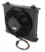 Earls UltraPro OilCooler w/Fan 34Row WideCooler10 O-Ring BossFemalePort FP434ERL