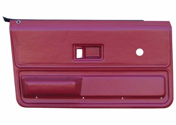 Fits 75-76 Chevrolet C10 Reproduction Door Panels-Front-Black-Pair FP76F00BLACK