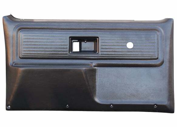 1978-80 C10 Replacement Door Panels-Front-Non Power-Black-Pair FP80FNNBLACK