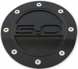 Fuel Door Black 5.0 Logo fits FordMustang 15-21 Drake MuscleCars FR3Z-6640526-5A muscle car 6124057