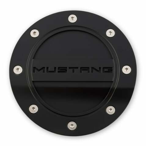 Fuel Door Comp Series Black Logo fits Ford Mustang 15-19 Drake -FR3Z-6640526-MA muscle car