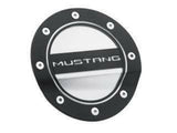 Fuel Door Blk&Silver Accent fits Ford Mustang 15-19 Drake -FR3Z-6640526-MB muscle car