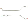 Brake Line for 1968 Pontiac Firebird Rear Axle Lines 2 Piece Stainless stainless steel
