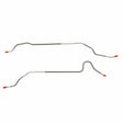 Brake Line for 1969 Pontiac Firebird Rear Axle Lines 2 Piece Stainless stainless steel