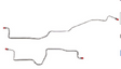Brake Line Kit for 2013 84-92 Chevy Camaro Rear Axle drum brakes steel